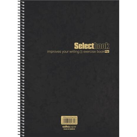 Τετράδιο σπιράλ Salko Select Black 3 θεμάτων 21x29cm 180 σελίδες χρυσές-ασημί λεπτομέρειες- Ανακάλυψε Τετράδια σχολικά για μαθητές και φοιτητές, για το γραφείο ή το σπίτι με εντυπωσιακά εξώφυλλα για να κερδίσεις τις εντυπώσεις.